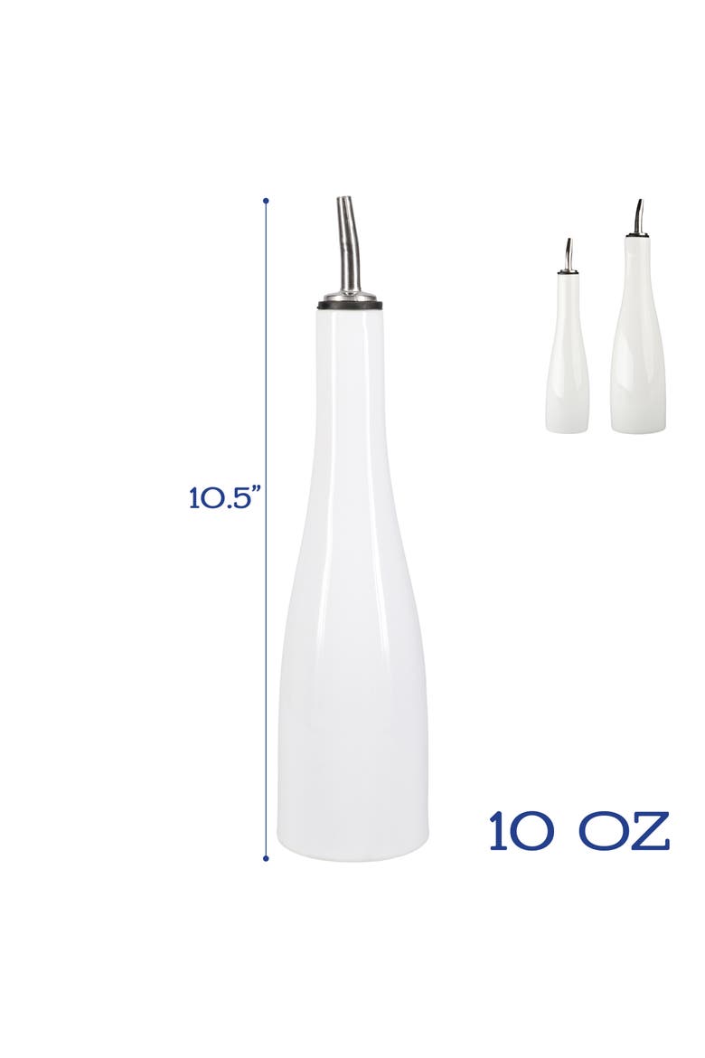 Oil & Vinegar Bottle Set, Alternate, color, WHITE