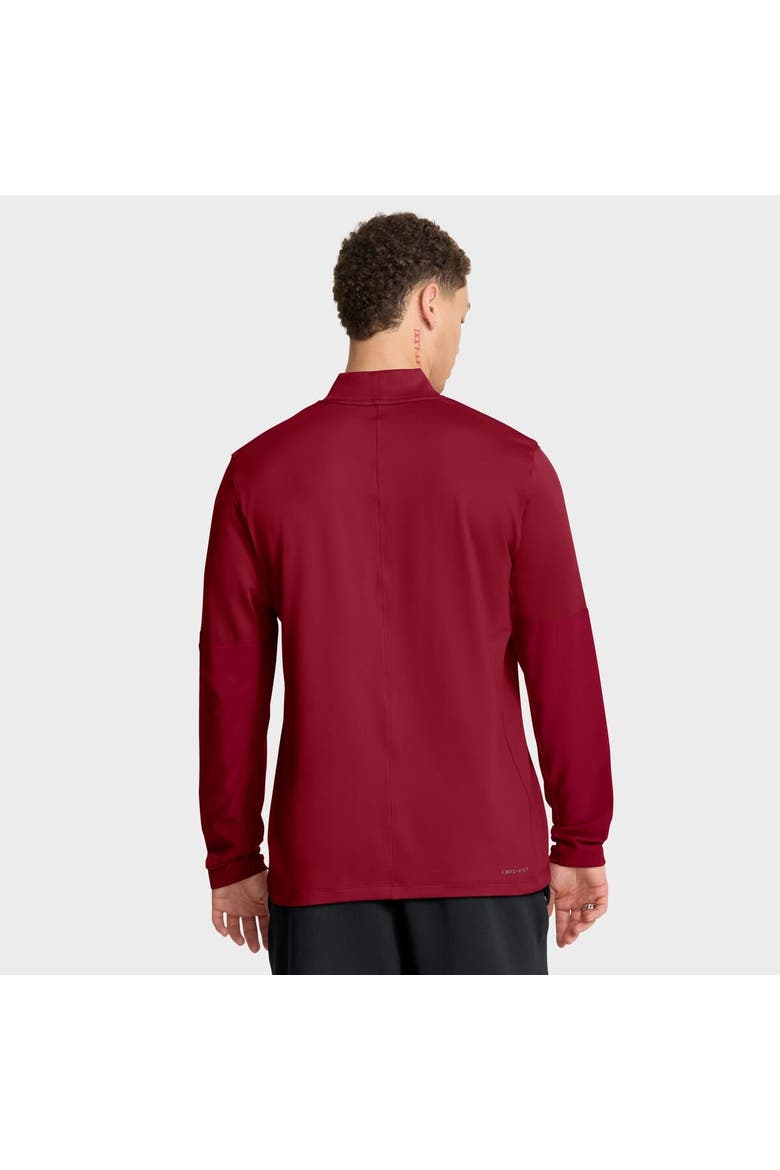 Men's Jordan Brand Crimson Oklahoma Sooners Sideline Dri-FIT Half-Zip Pullover, Alternate, color, Crimson
