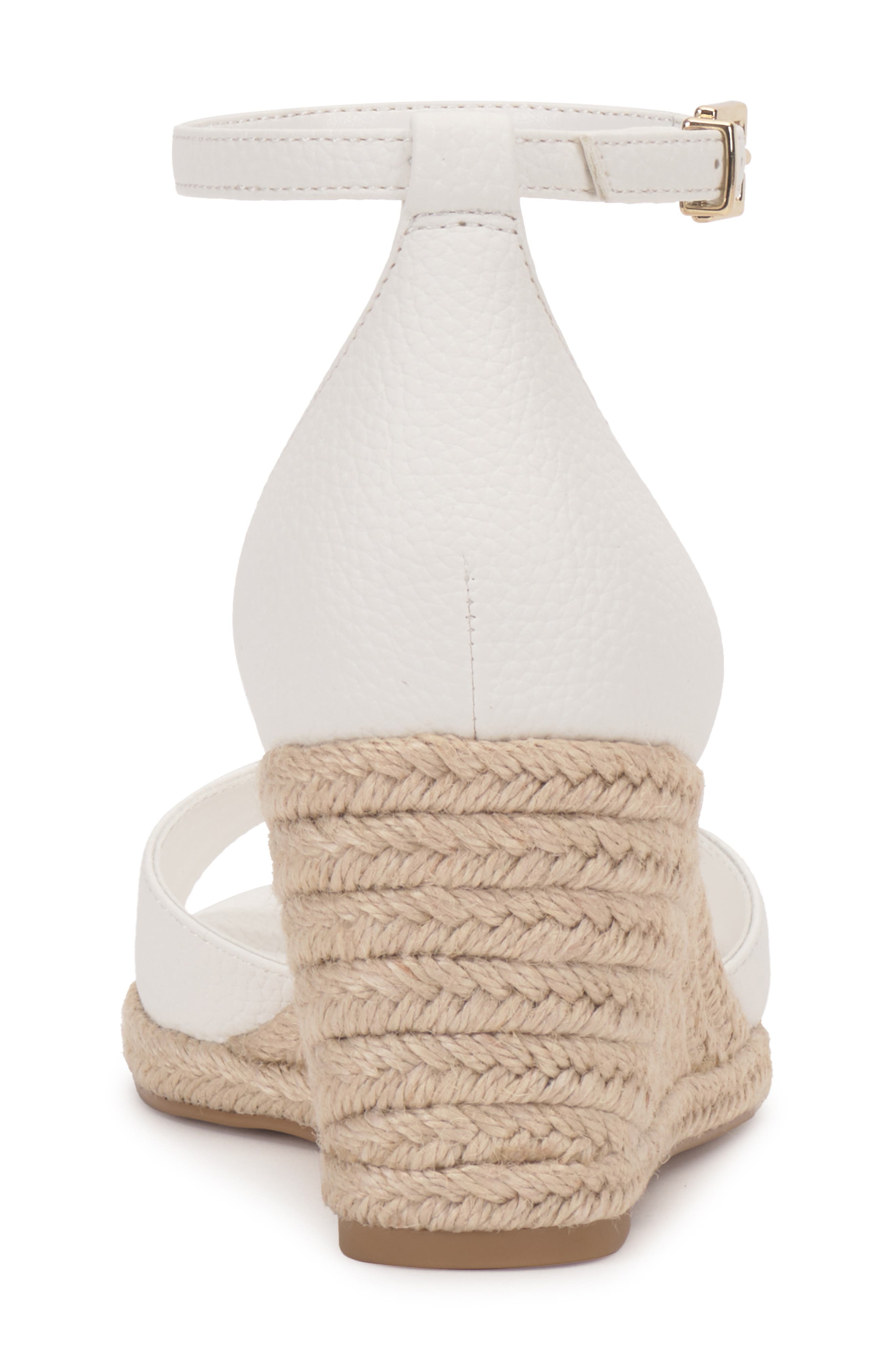 Vince Camuto Faylie Wedge Espadrille Sandal, Alternate, color, Bianco