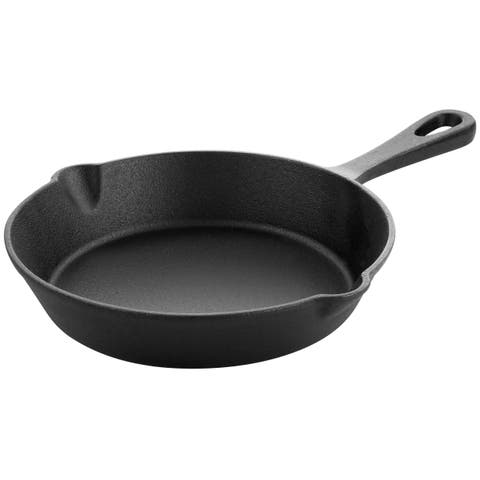 8 Inch Round Preseasoned Cast Iron Frying Pan