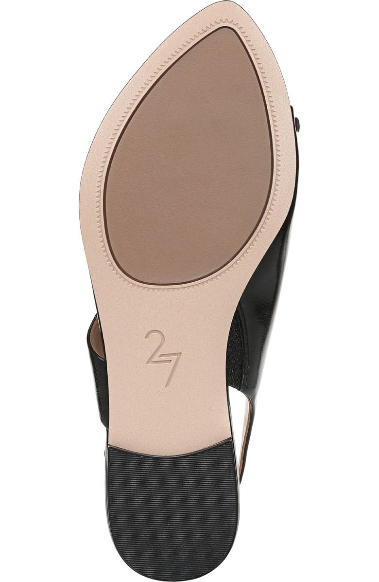 27 EDIT Naturalizer Via Slingback Pointed Toe Sandal, Alternate, color, Black Leather