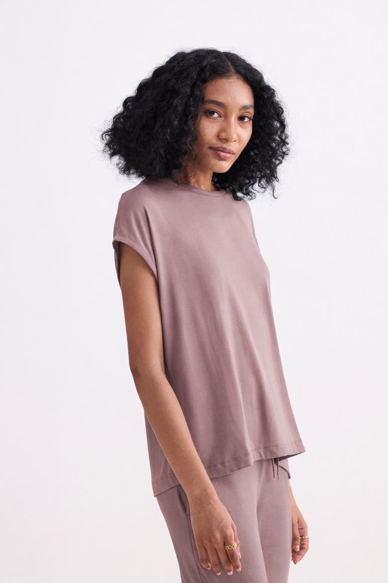 Relaxed Everyday Tee, Alternate, color, Dusty Rose