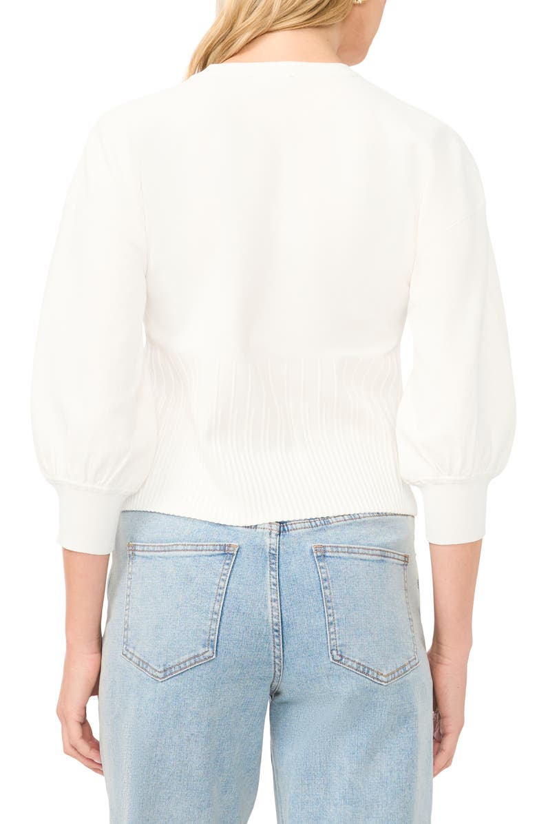 1.STATE Ribbed Crop Cardigan, Alternate, color, Antique White