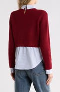 Cinq à Sept Amadea Wool Blend Prestyled Pullover Sweater