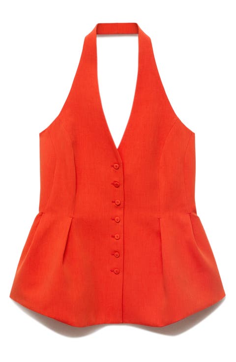 Halter Peplum Vest
