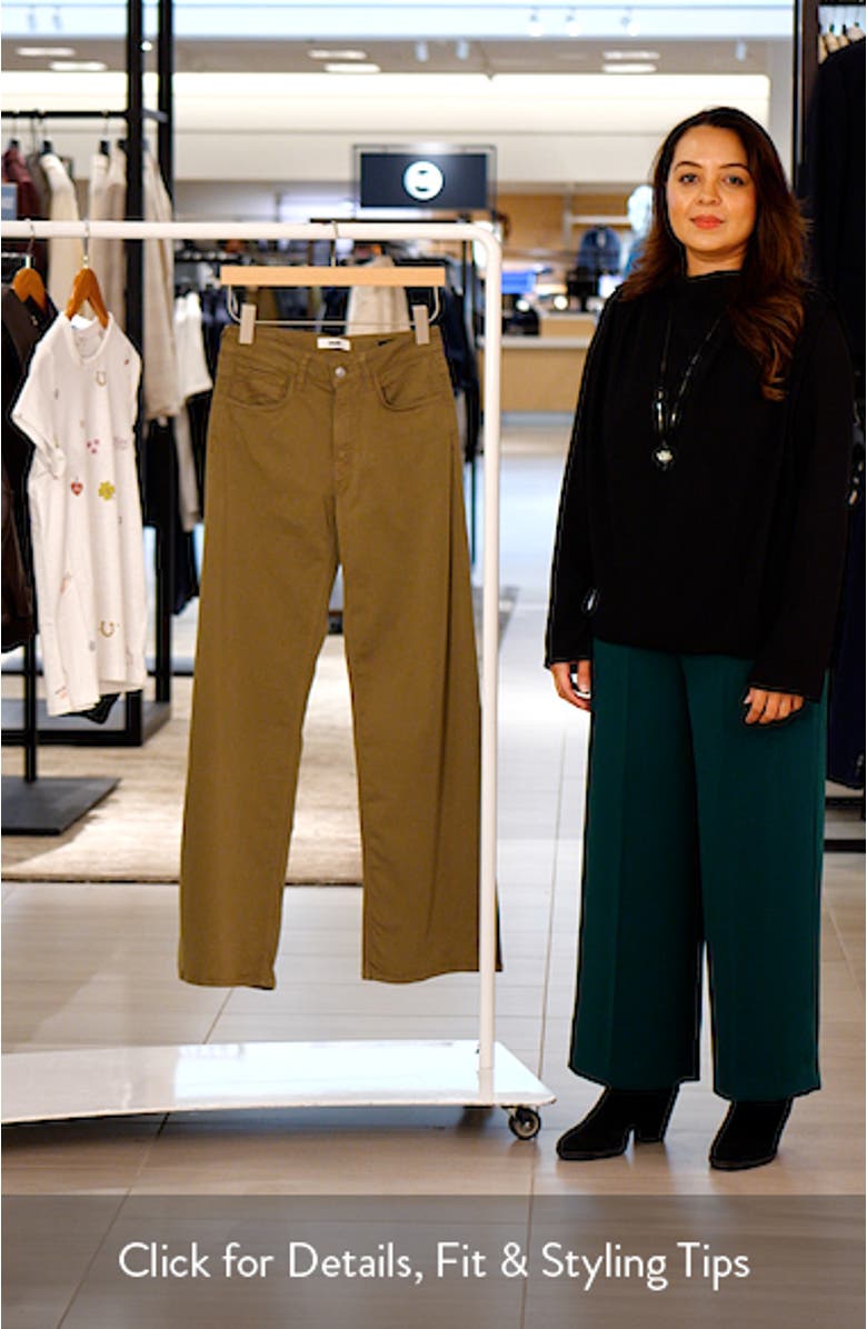 Alena High Waist Wide Leg Sateen Pants, sales video thumbnail
