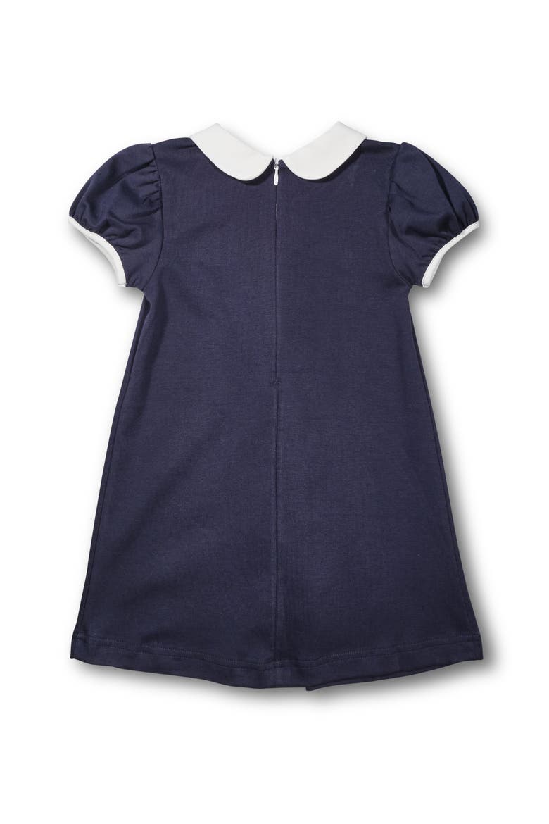 Knit Dress With Stripe Ribbon Bows, Alternate, color, Navy