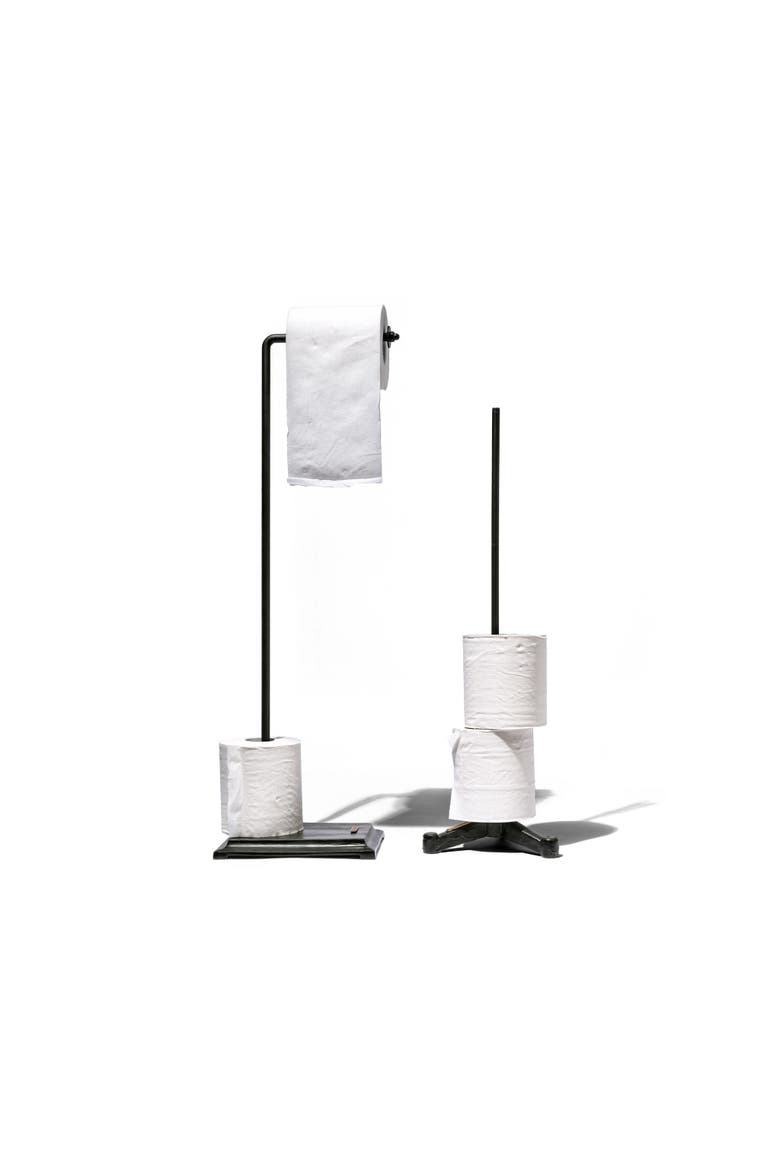 Toilet Paper Holder - Angle, Alternate, color, Black