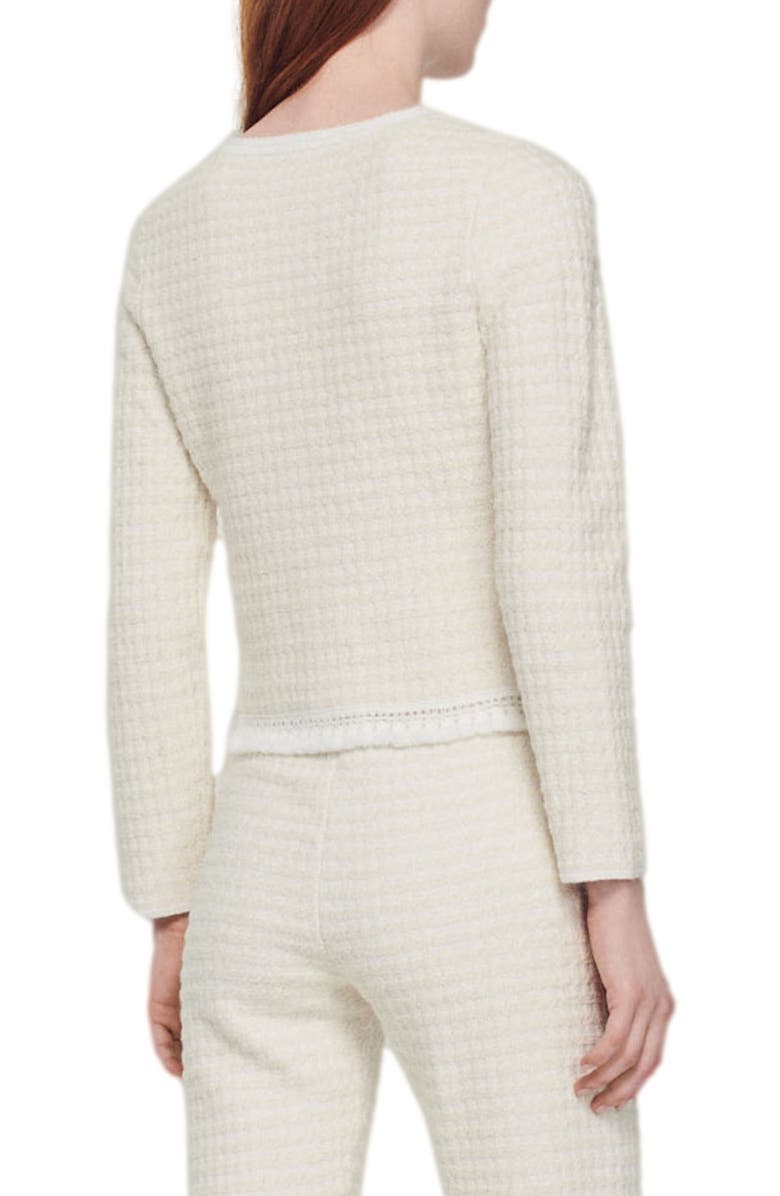 SANDRO Emilie Tweed Jacket, Alternate, color, 