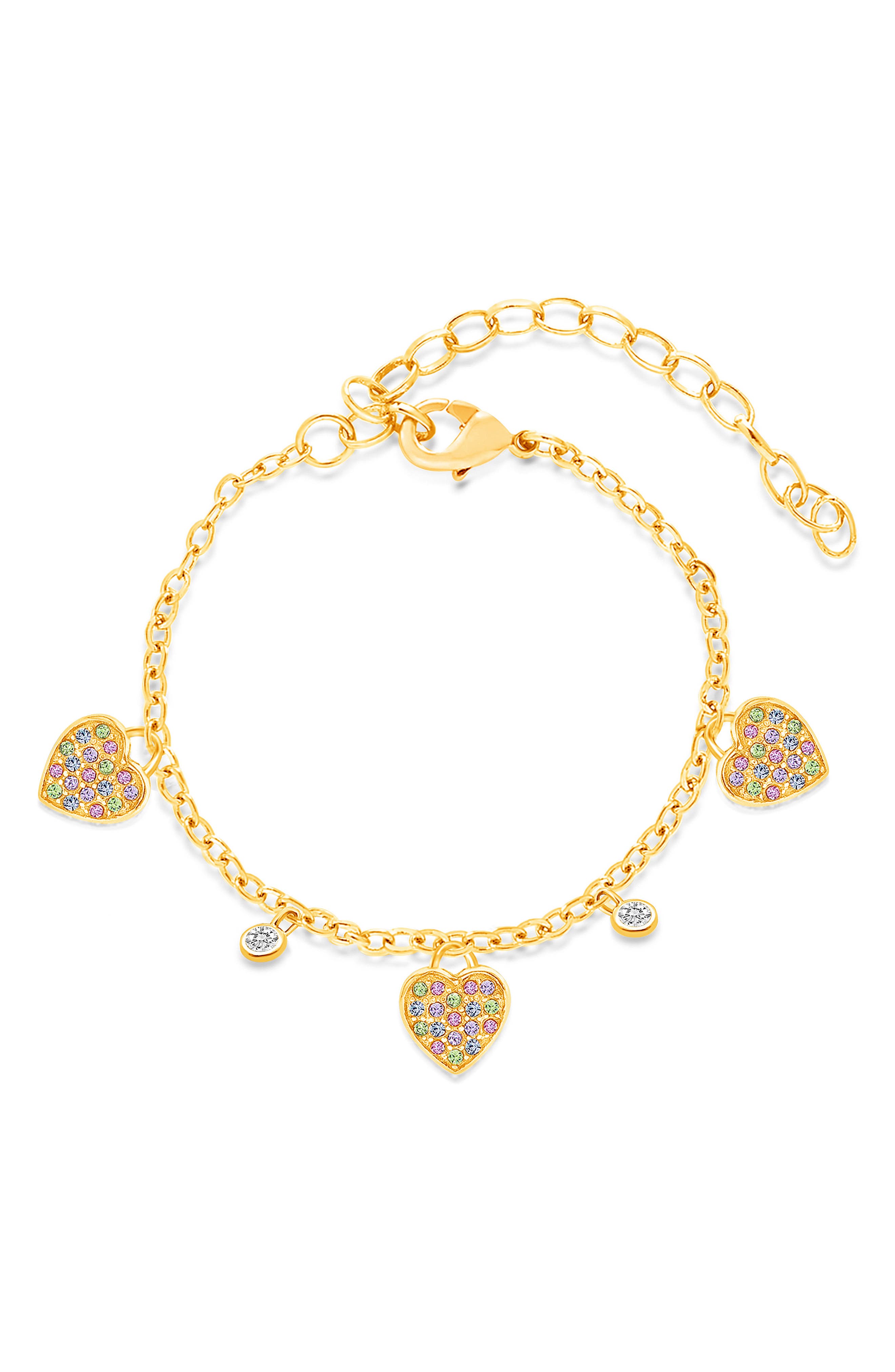 Chanteur Kids' Heart Station Bracelet in Multi 