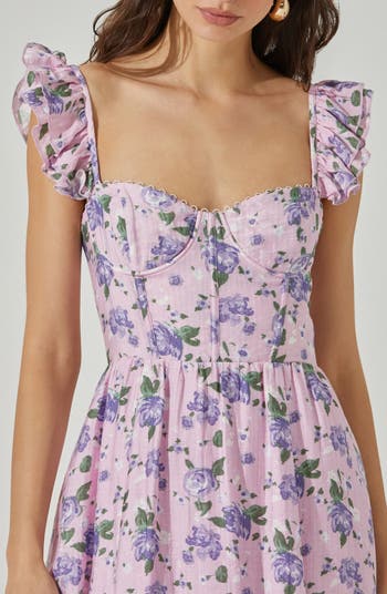 Wedelia Floral Print A-Line Dress