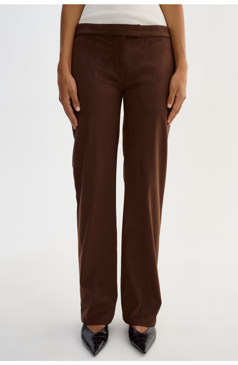 LAMARQUE Malachi | Faux Suede Pants, Main, color, Dark Brown