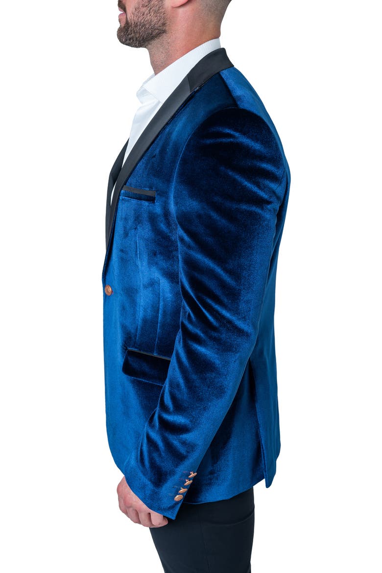 Tesla Velvet Blue Dinner Jacket, Alternate, color, BLUE