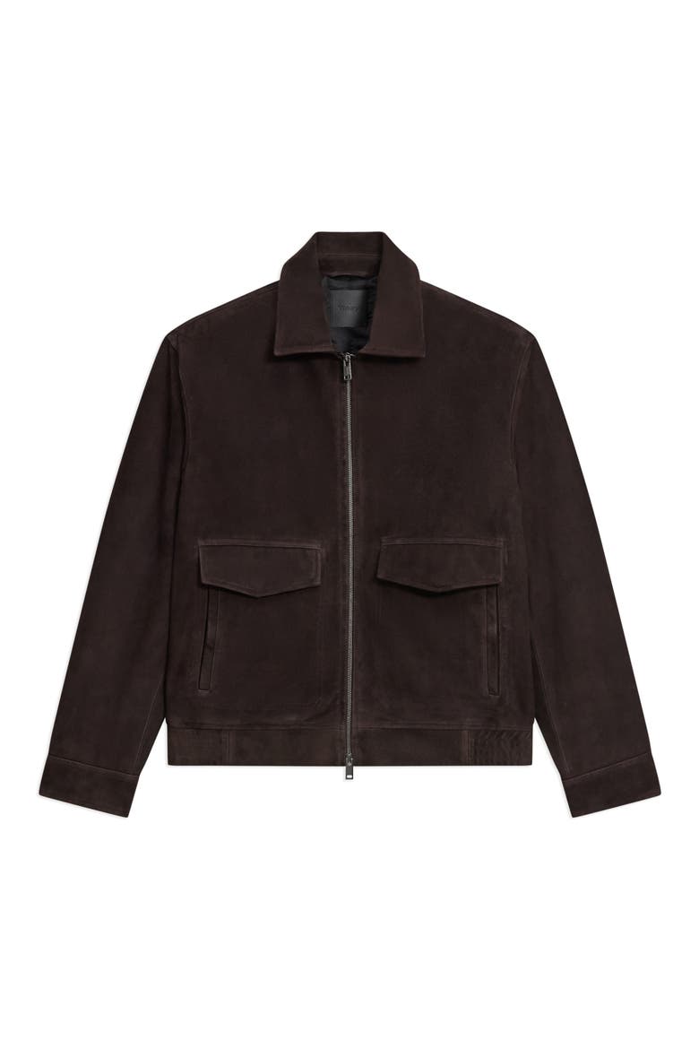 Reece Leather Aviator Jacket, Alternate, color, BROWNWOOD