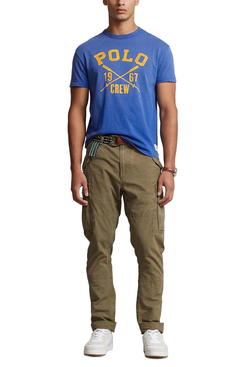 Classic Fit Logo Slub Jersey Graphic Tee, Alternate, color, SISTINE BLUE