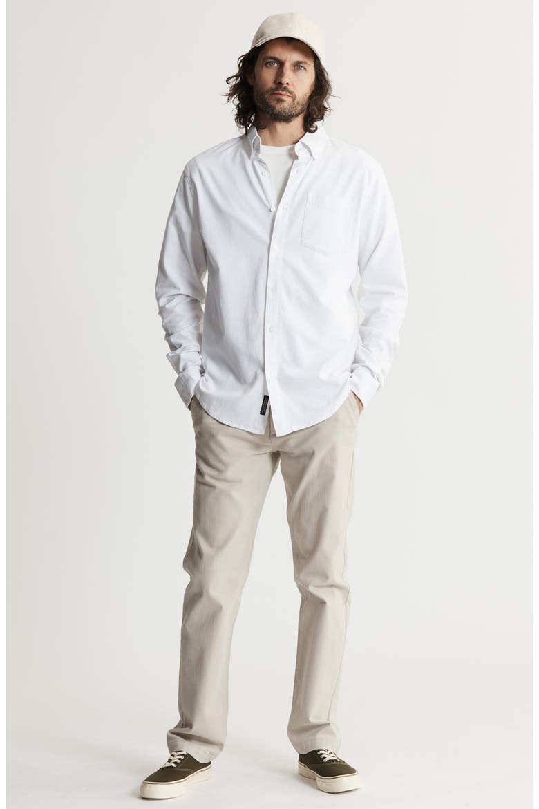 Classic Stretch Oxford Button-Up Shirt, Alternate, color, WHITE