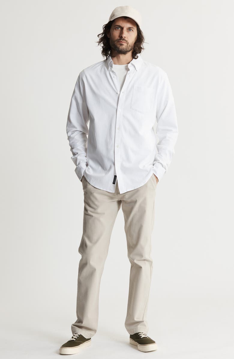 JACHS Classic Stretch Oxford Button-Up Shirt, Alternate, color, White