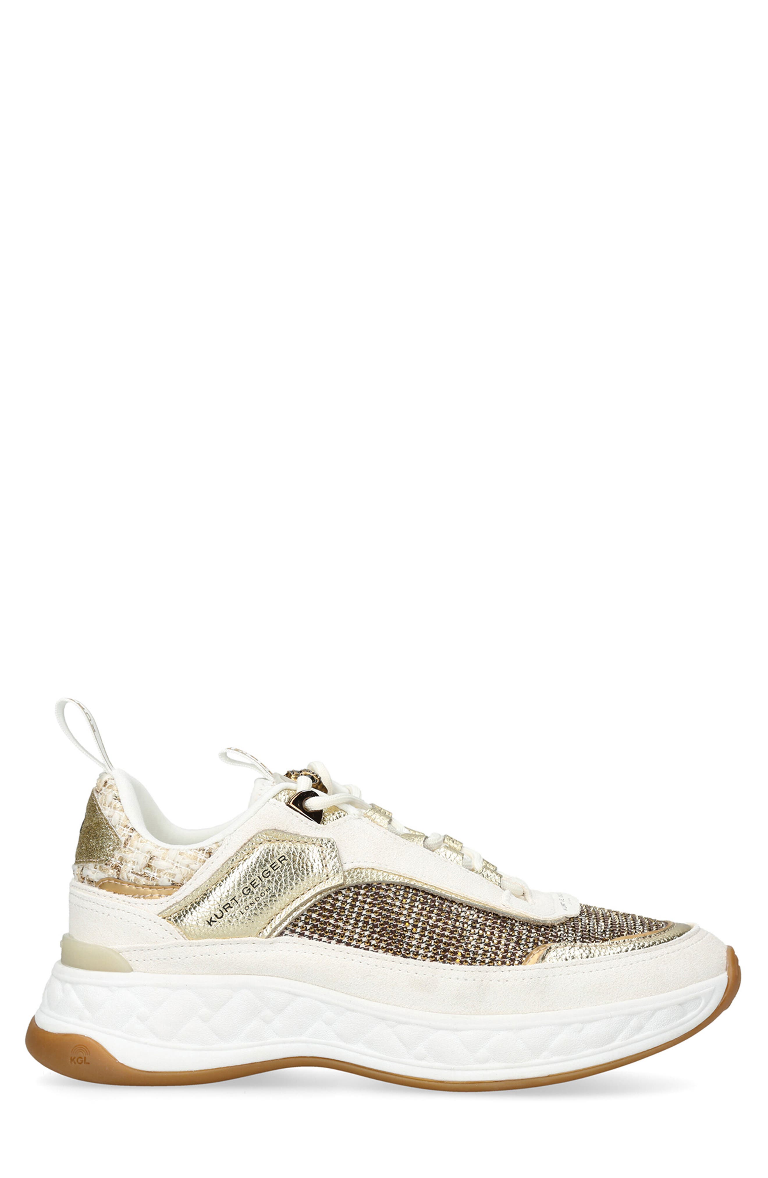 Kurt Geiger London Kensington Metallic Sneaker, Alternate, color, 