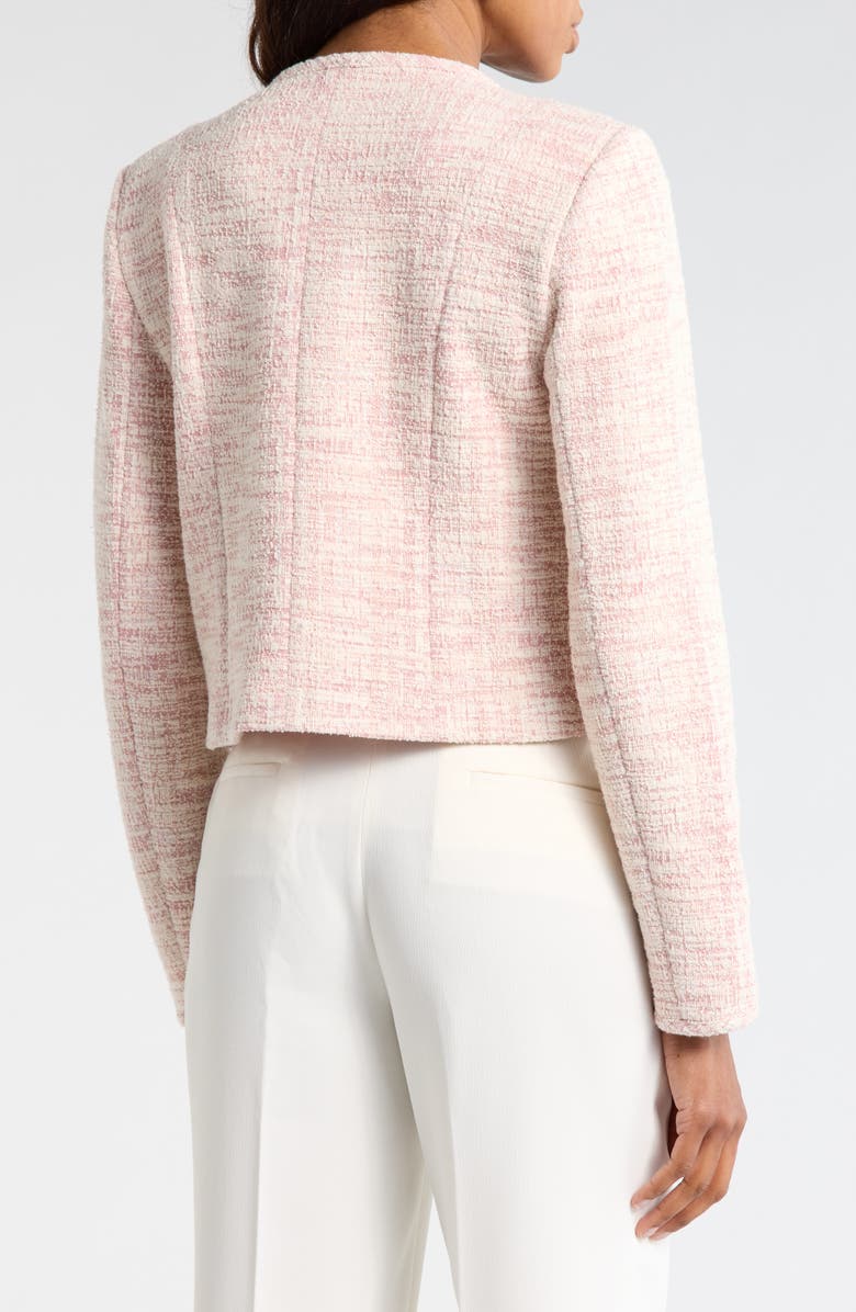 Amanda & Chelsea Button Front Tweed Jacket, Alternate, color, Dusty Mauve