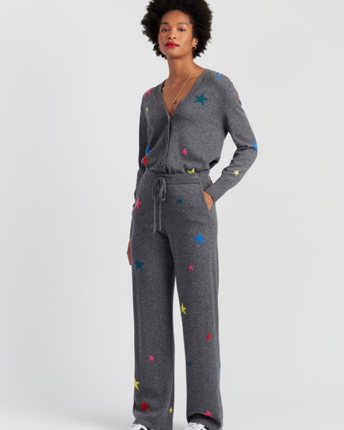Chinti & Parker Wool-cashmere Star Cardigan In Gray