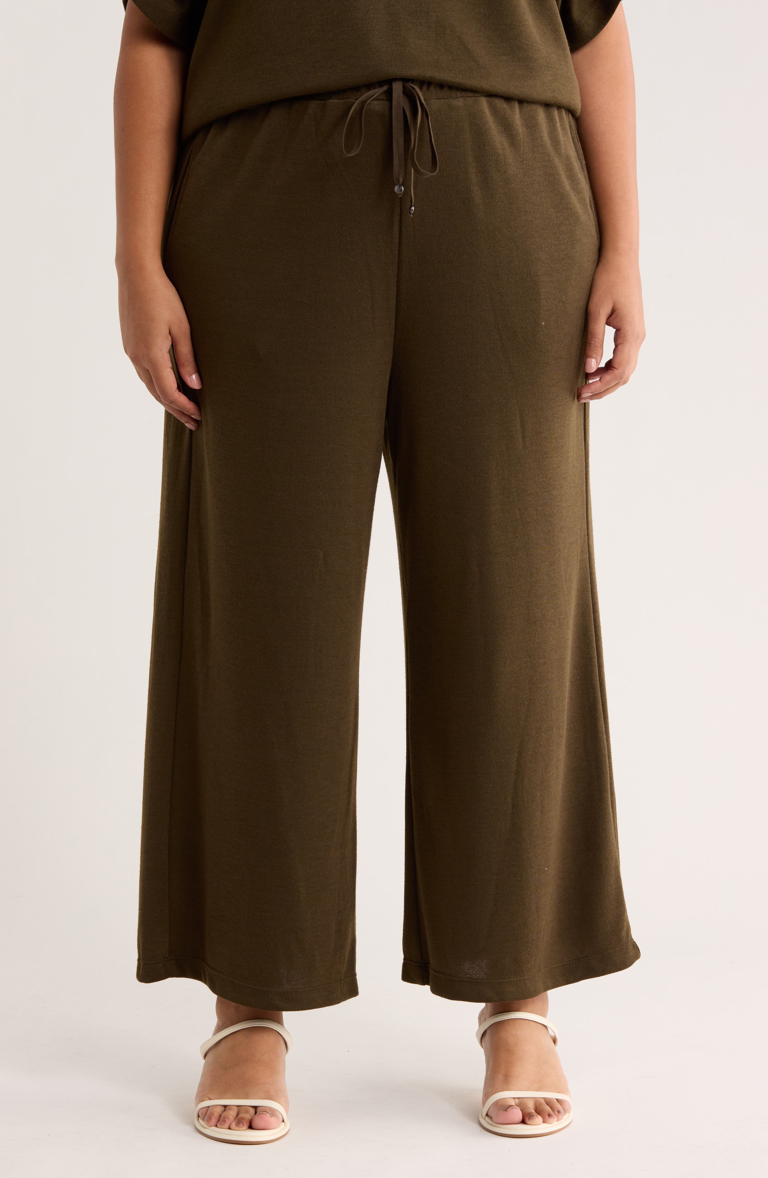 Wide Leg Crop Pants - image 3