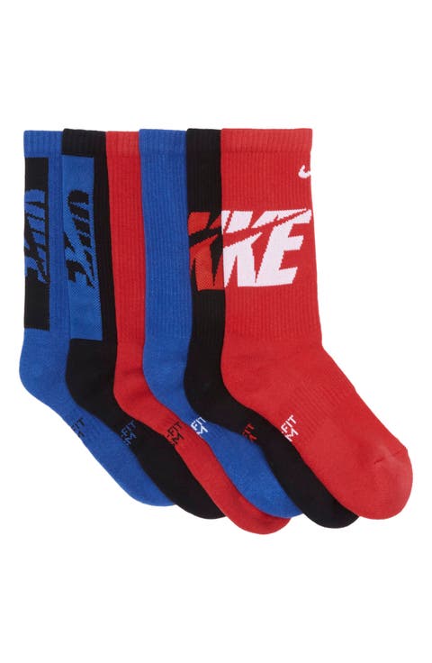 Everyday 6-Pack Cushioned Crew Socks (Big Kid)