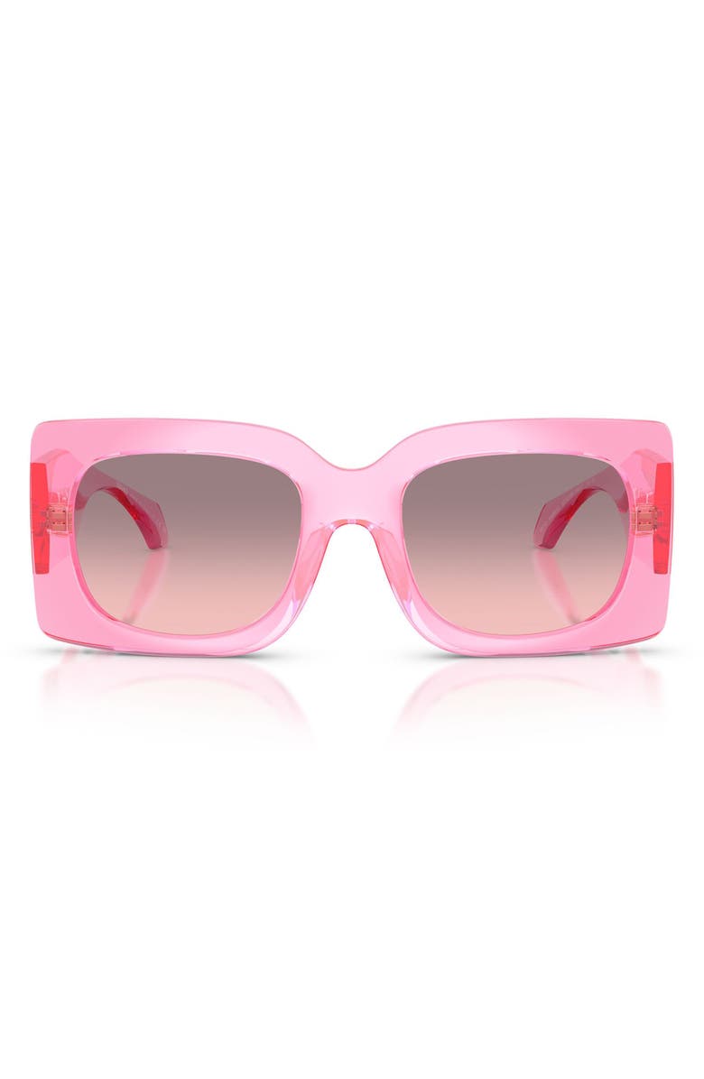 Versace 54mm Gradient Square Sunglasses, Main, color, 