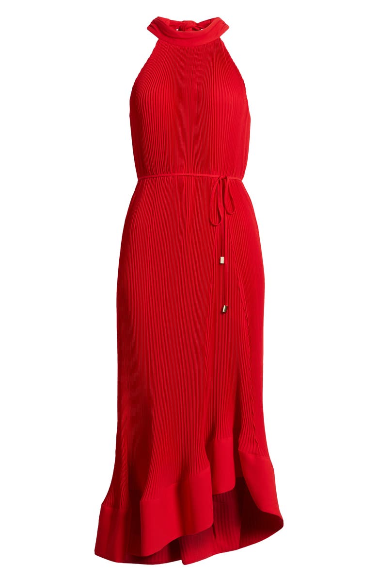 Milly Nalani Plissé Ruffle Hem Maxi Dress, Alternate, color,