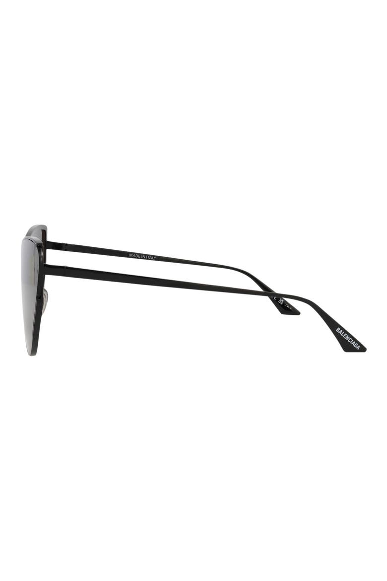 99mm Cat Eye Sunglasses, Alternate, color, BLACK BLACK GREY