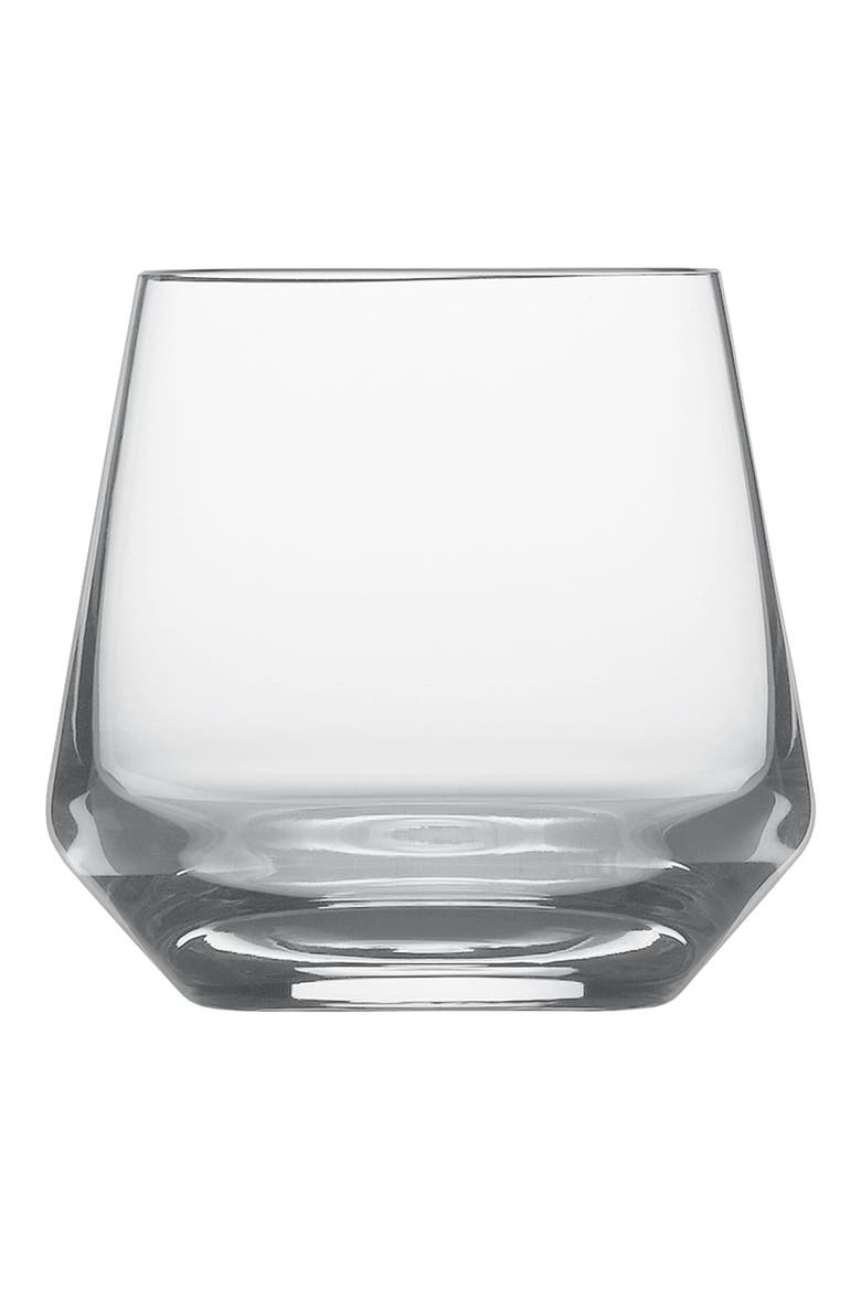 Pure Set of 4 Old Fashioned Glasses, Alternate, color, CLEAR