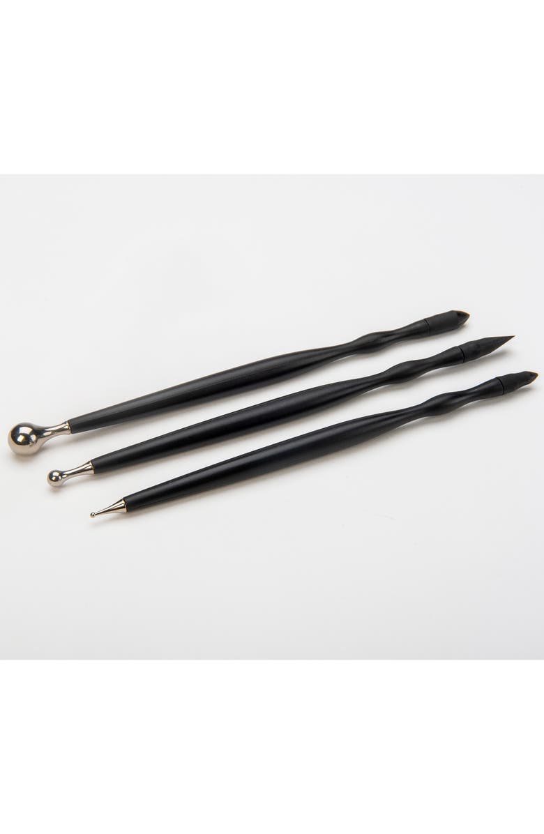 Sculpey Dual End Detail Tools 3Pc Set Sculpting Tools, Alternate, color, Black