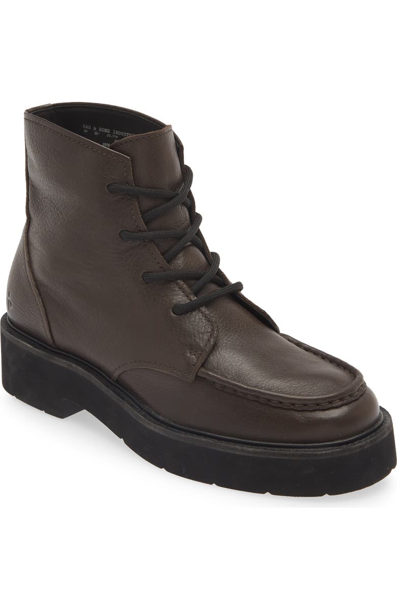 rag & bone Tucker Moc Toe Boot, Main, color, Dark Espresso