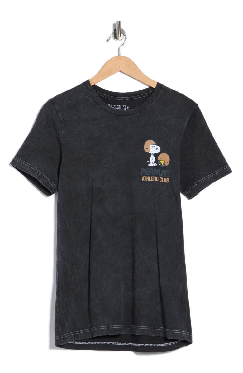 The Forecast Agency Peanuts<sup>®</sup> Athletic Dept Cotton Graphic T-Shirt, Alternate, color, Black