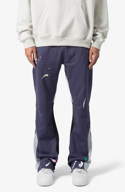 Contrast Bootcut Sweatpants