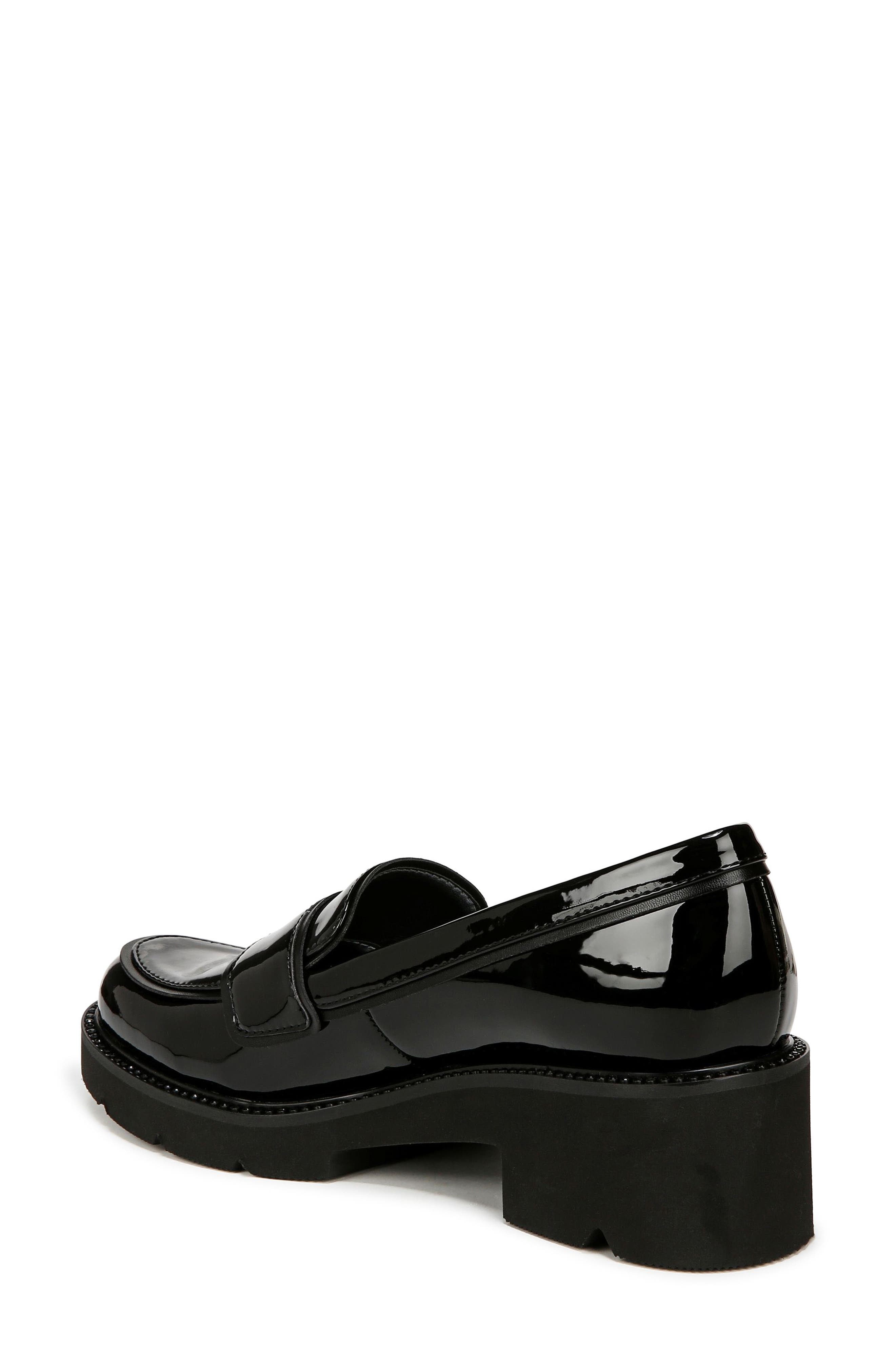 Darry Luxe Patent Platform Loafer, Alternate, color, BLACK