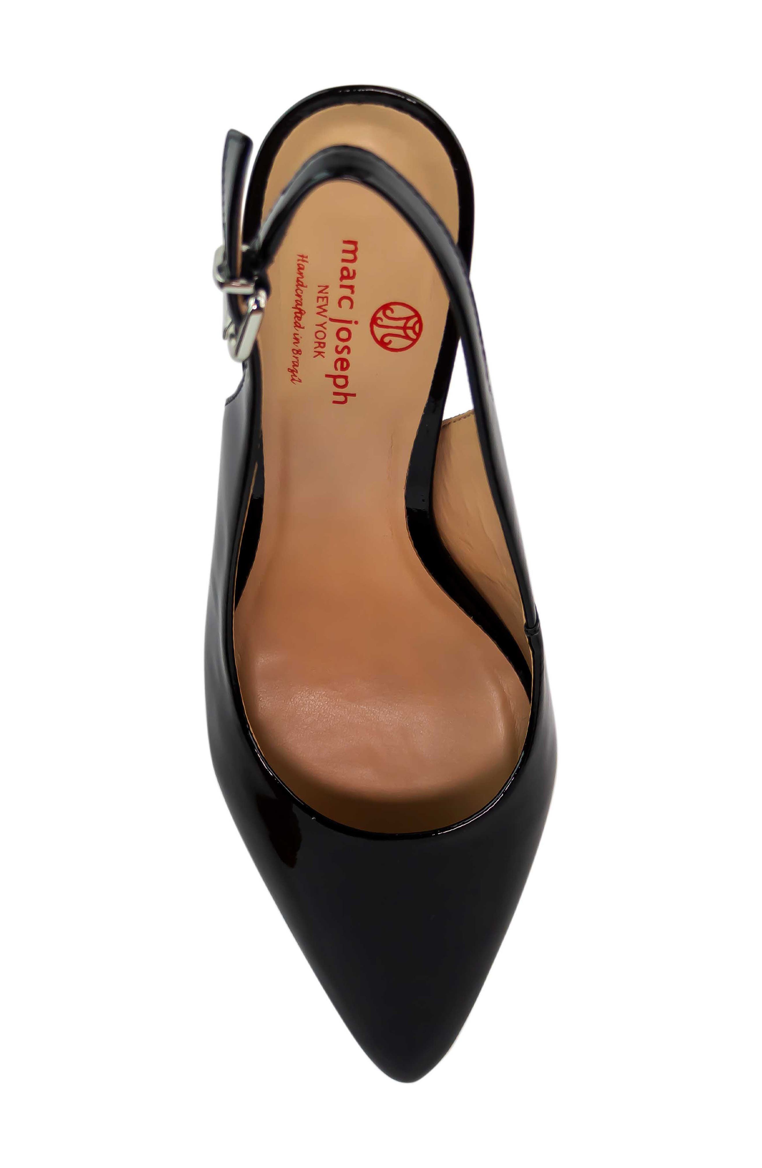 Marc Joseph New York Juliana Patent Leather Slingback Pump, Alternate, color, 