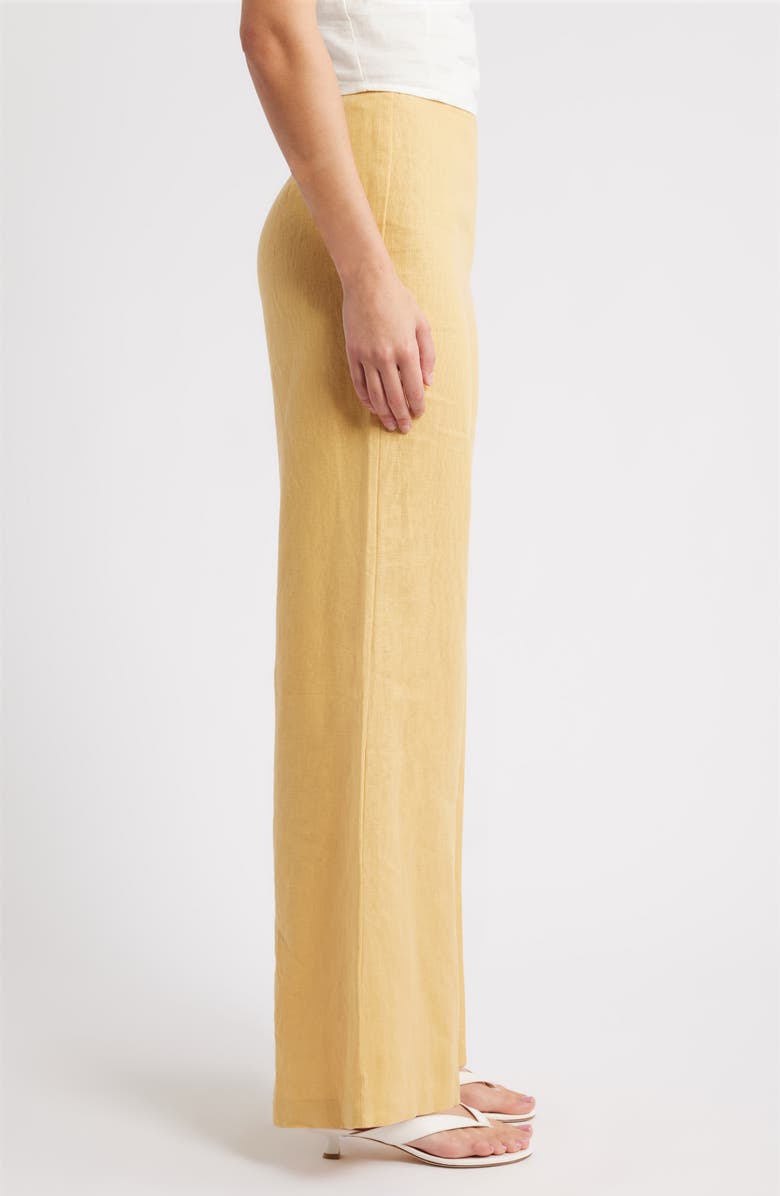 Faithfull the Brand Syna Wide Leg Linen Pants, Alternate, color, Marigold