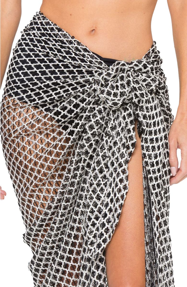 JBQ Sorrento Skirt, Alternate, color, Black/Champagne