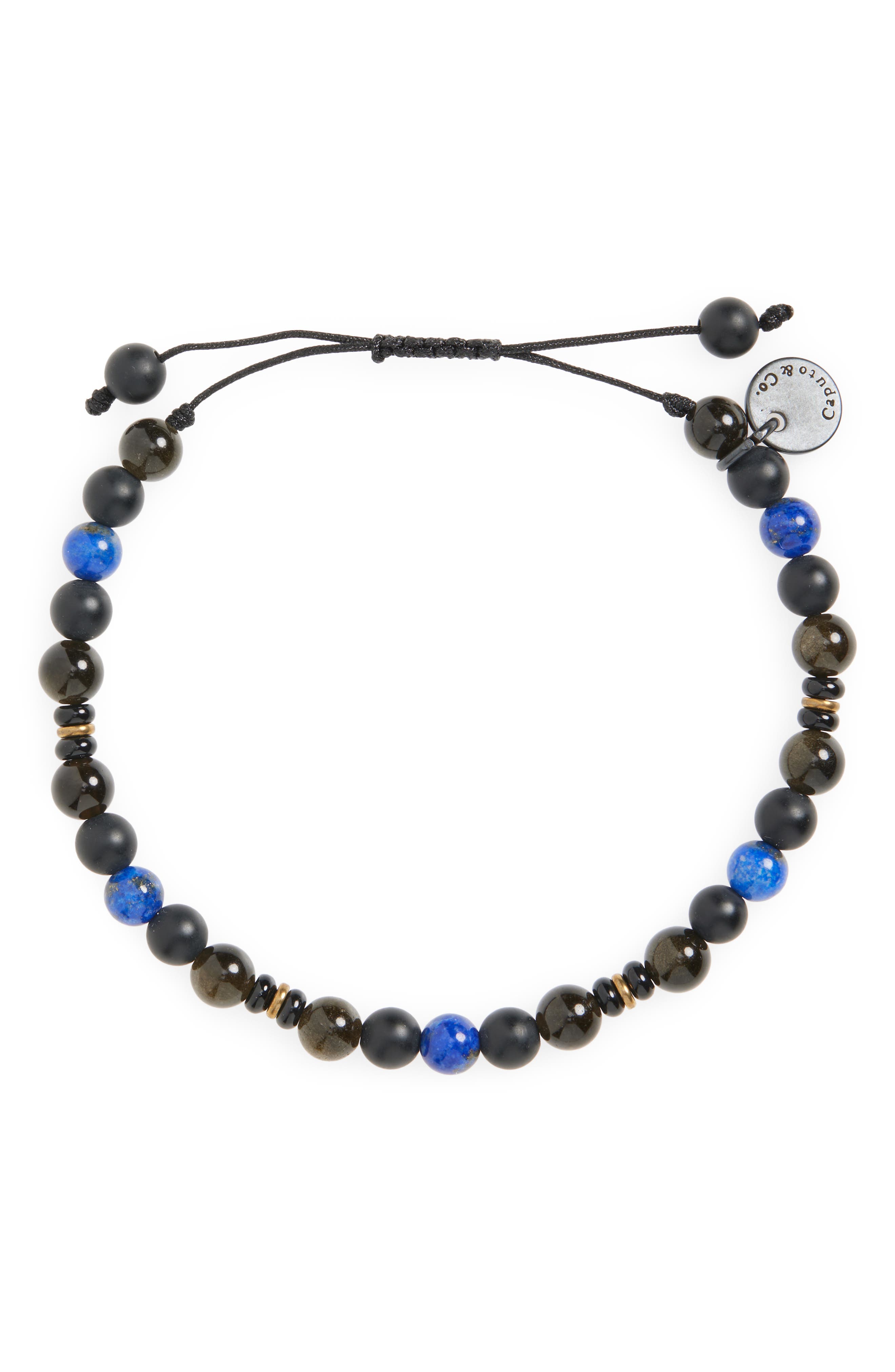 Caputo & Co. Men's Balance Semiprecious Stone Bracelet