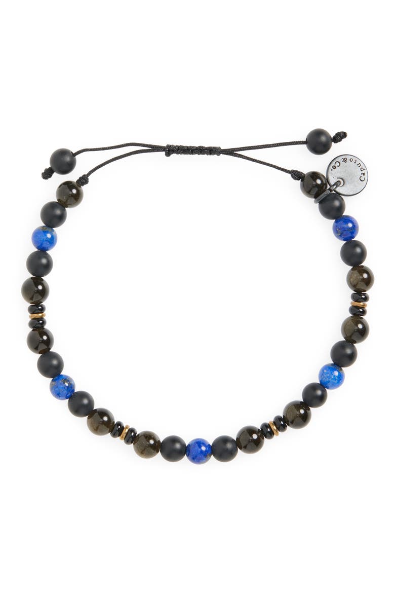 Men's Balance Semiprecious Stone Bracelet, Alternate, color, LAPIS LAZULI