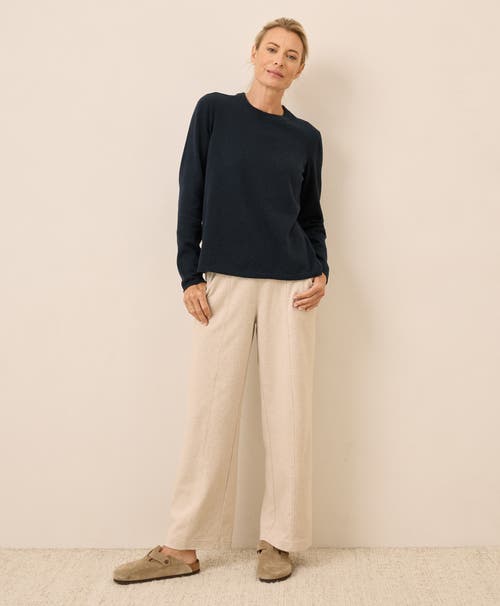 Pact Organic Cotton Classic Fine Knit Crew Sweater In Blue
