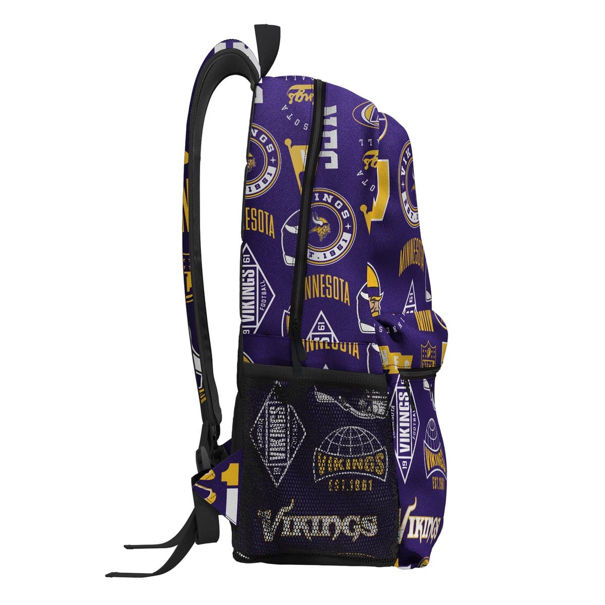 Minnesota Vikings Backpack and Lunchbox Set, Alternate, color, Purple