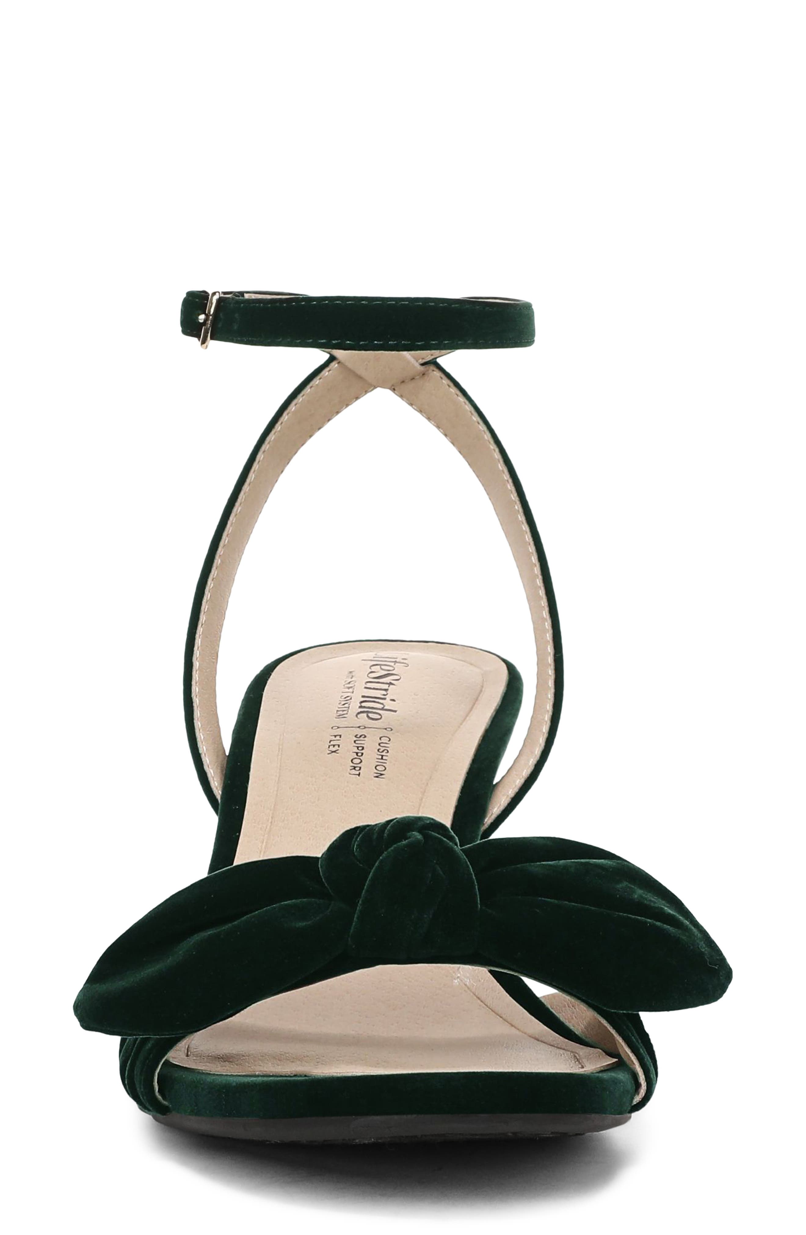 Nola Sandal, Alternate, color, DARK GREEN