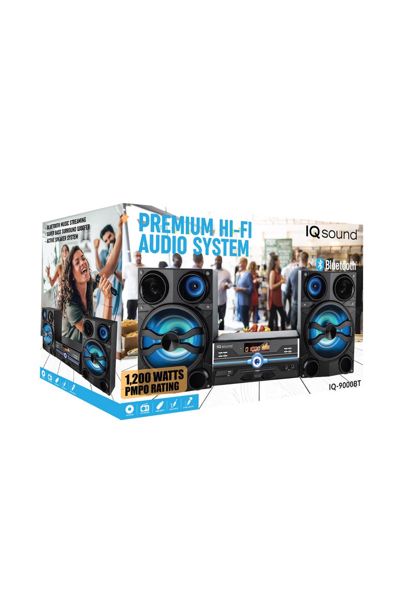 Premium HiFi Audio System with Bluetooth, Alternate, color, Black