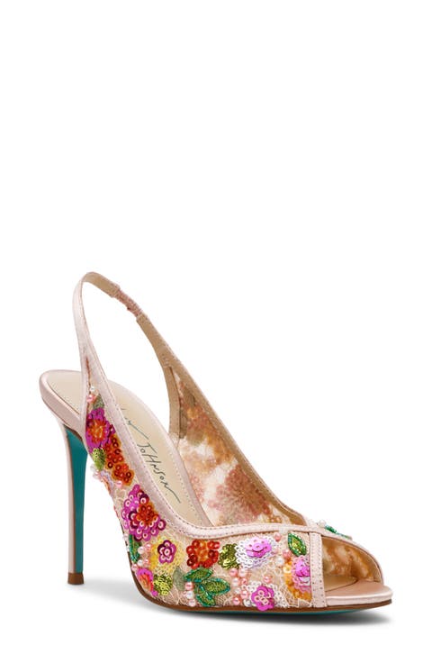 Gerri Sequin Slingback Sandal (Women)