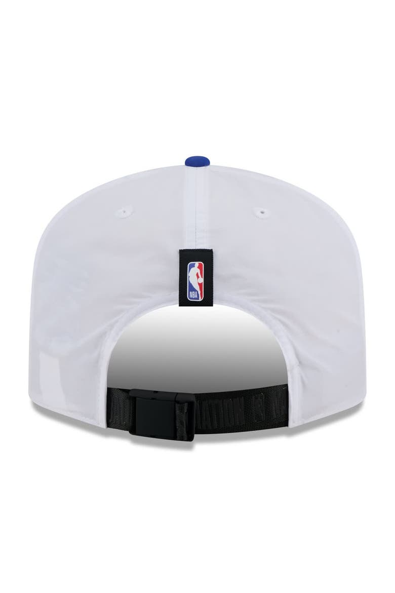 Men's New Era White/Royal Golden State Warriors 2025 NBA Draft On-Stage Nylon 19TWENTY Adjustable Hat, Alternate, color, White