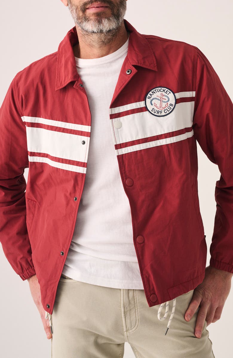 Faherty Nantucket Coaches Water Resistant Jacket, Main, color,