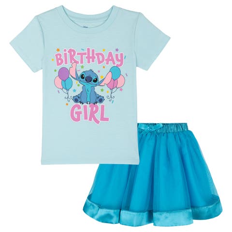 Lilo & Stitch 2-Piece Short Sleeve T-Shirt and Skirt Set
