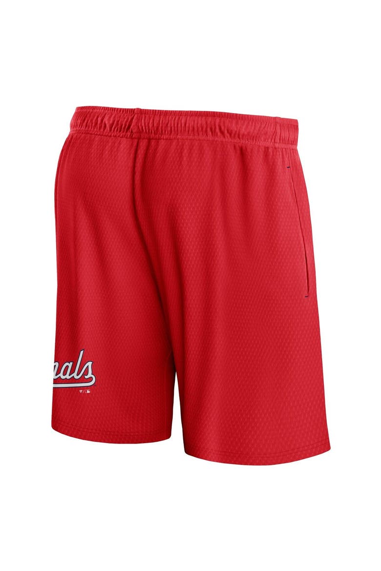 Men's Fanatics Branded  Red Washington Nationals Clincher Mesh Shorts, Alternate, color, Red
