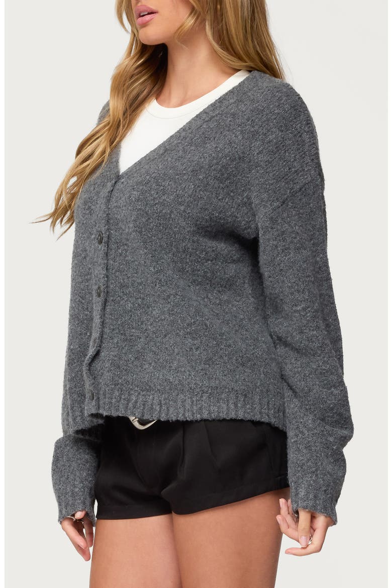 Shiraz Oversize Cardigan, Alternate, color, DARK-GRAY